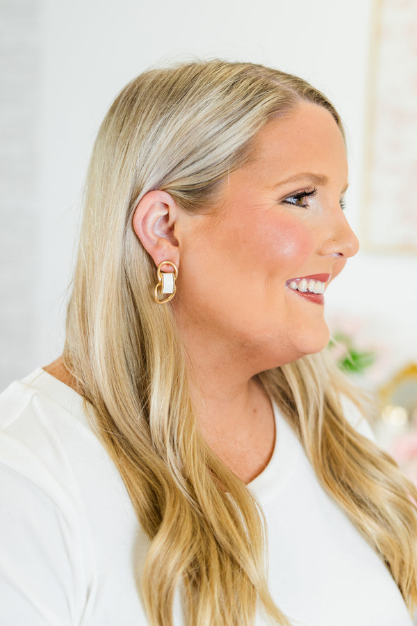 Cascading Echoes Earrings, Gold