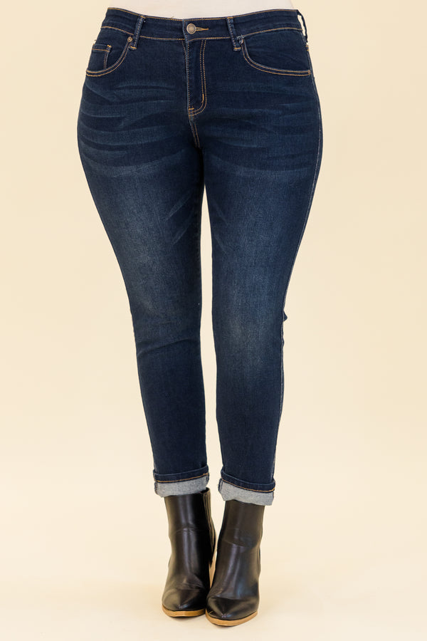 Casting Shadows Skinny Jeans, Dark Wash