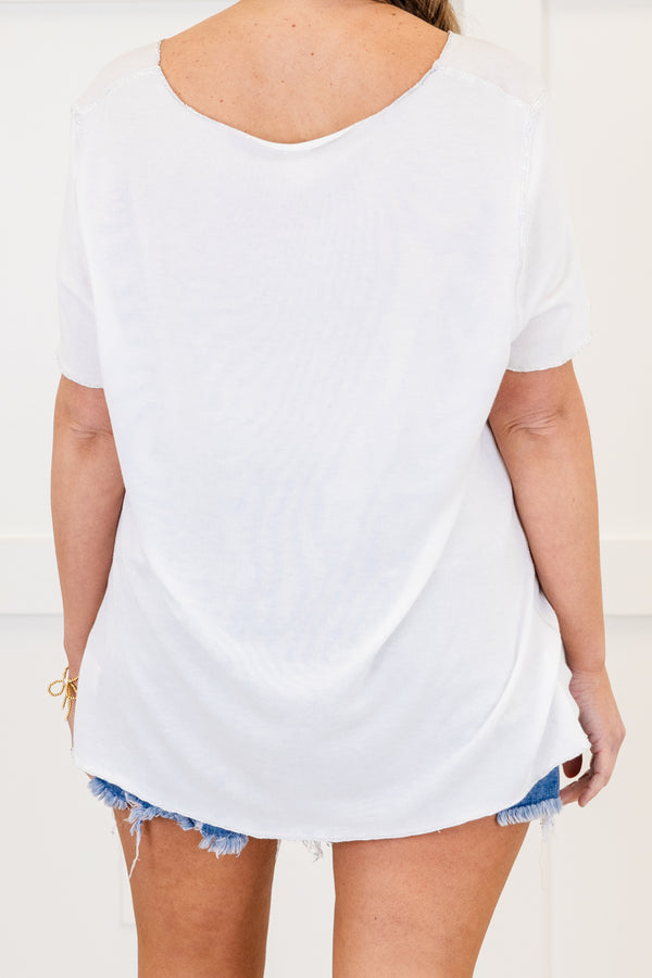Caution To the Wind Top, Off-White