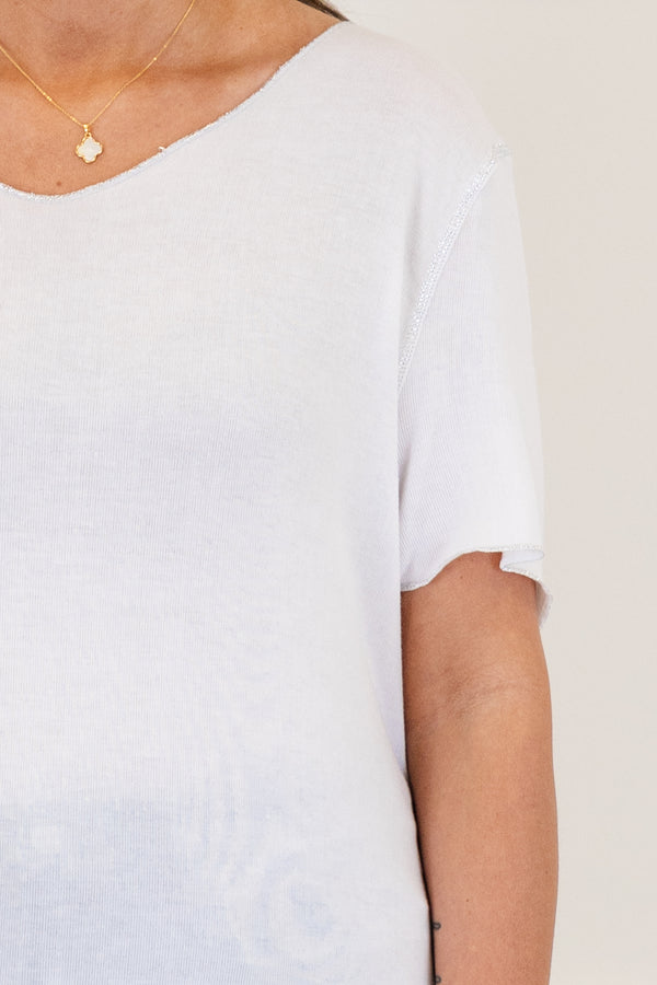 Caution To the Wind Top, Off-White