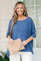 Celebrating Life Sweater, Denim Blue