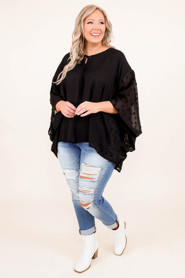 Chase Me Sweetie Top, Black