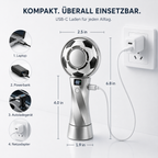 FrostKick™ Mini Handventilator mit Kühlpad