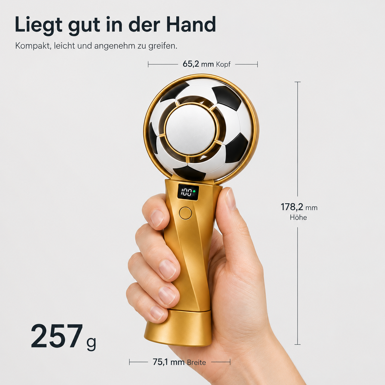 FrostKick™ Mini Handventilator mit Kühlpad