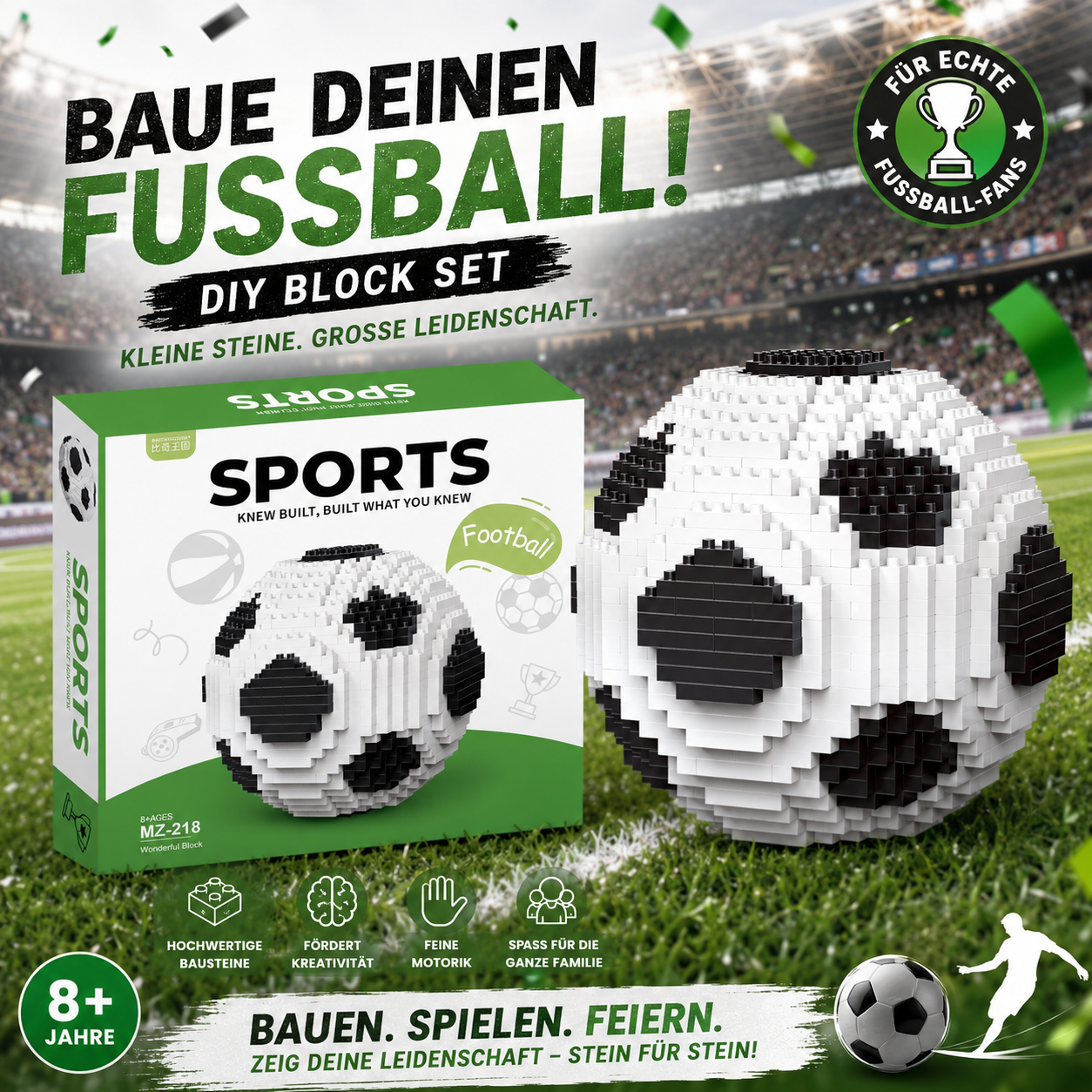 🏆 Heißbegehrter Vorverkauf 🔥: WM 2026 ⚽ FIFA-Pokal-Bausatz – DIY-Bausatz für Fans