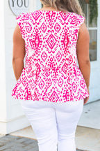 Reminiscing On This Moment Top, Hot Pink