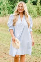 Create Memories Dress, Blue Stripe