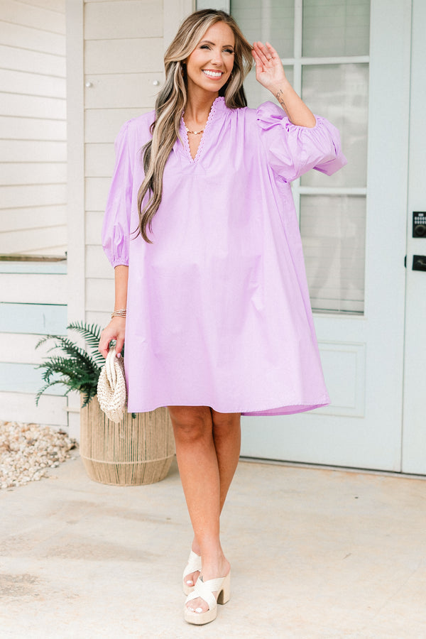 Chic Charm Dress, Lilac
