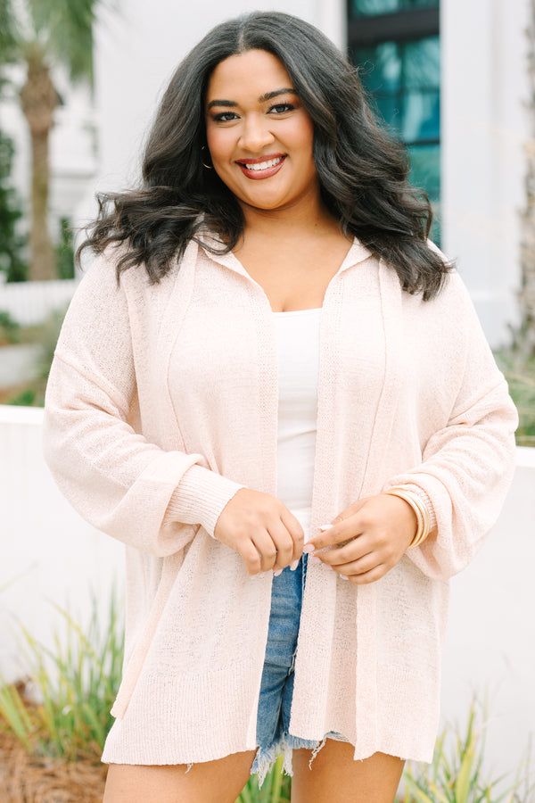 Chill With Me Cardigan, Light Taupe