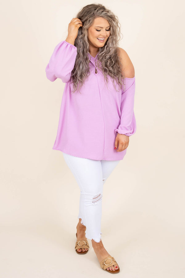 City Charm Blouse, Orchid