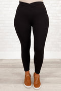 Clean Cut Leggings, Schwarz