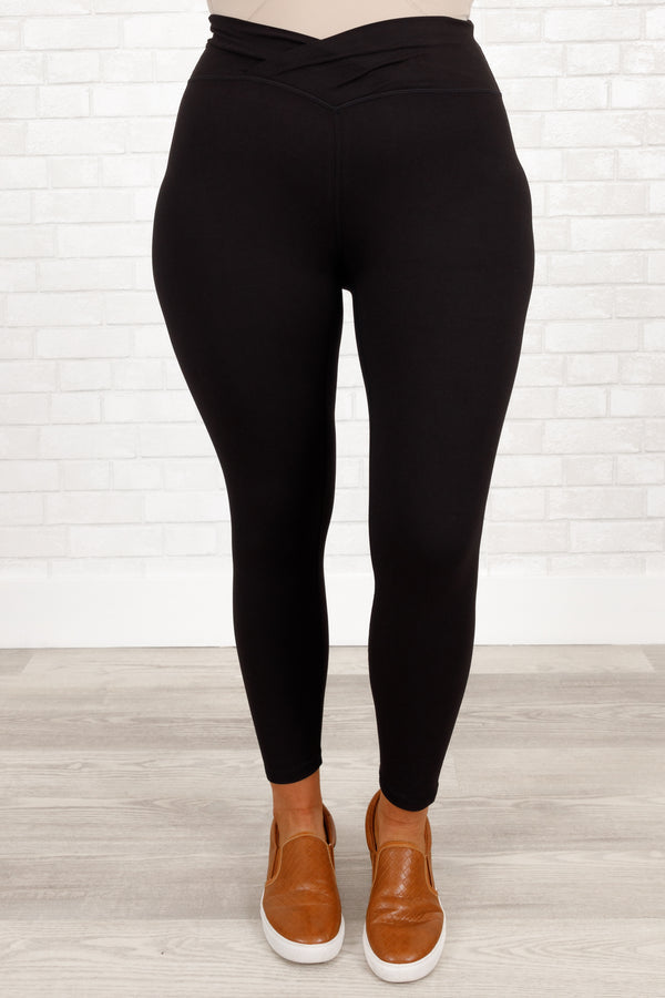 Clean Cut Leggings, Black