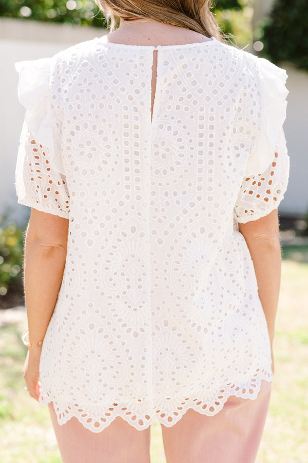 Chic Sophistication Top, White