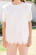 Chic Sophistication Top, White