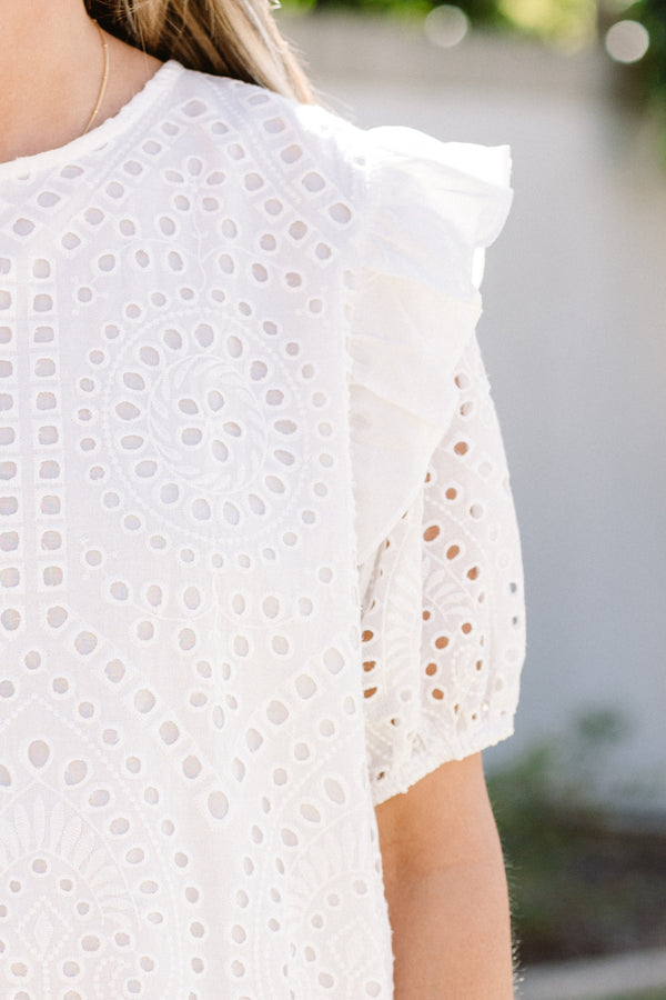 Chic Sophistication Top, White