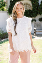 Chic Sophistication Top, White