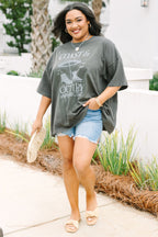 Coast and Country Boyfriend Tee, Smoke Gray