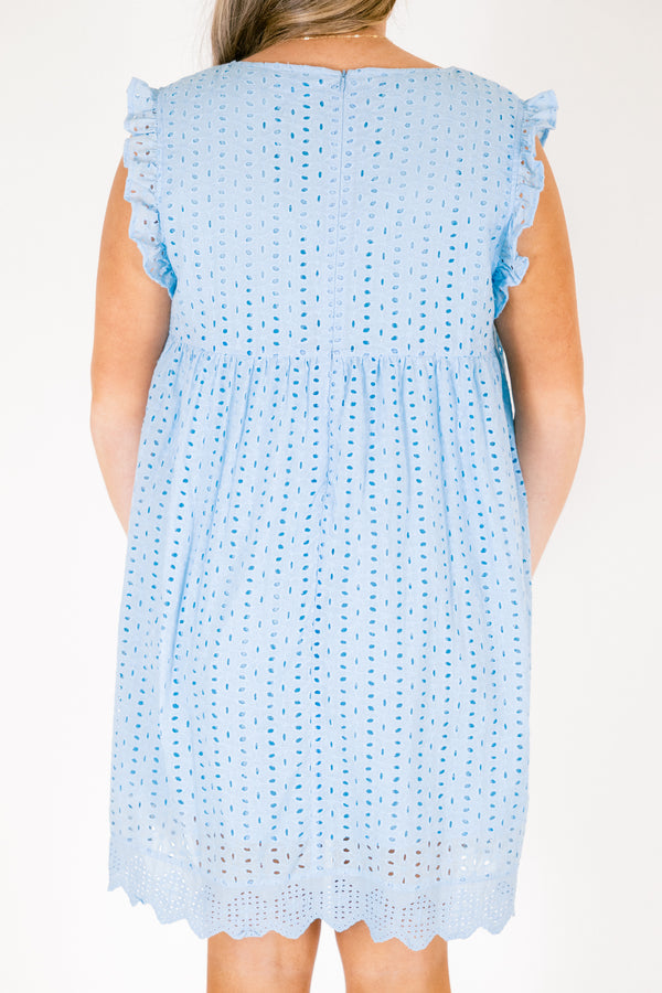 Come Rain Or Shine Dress, Blue