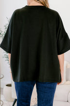 Comfortable Charm Top, Black