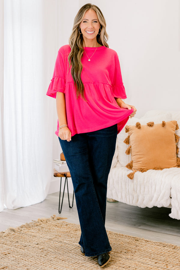 Completely Yours Tunic, Hot Pink
