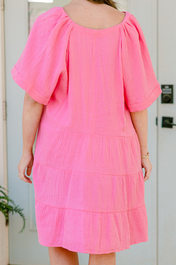 Cool Traces Dress, Pink