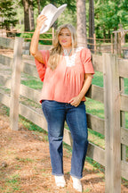 Nautical Breeze Top, Rust