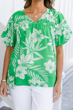 Coral Reef Queen Top, Green