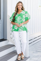 Coral Reef Queen Top, Green