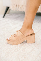 Corky's: Sugar Talking Heels, Camel Faux Suede