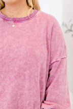Counting The Days Pullover, Lt Plum