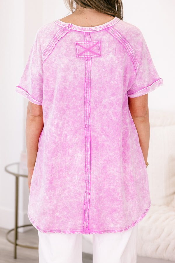 Courtesy Of Me Top, Bright Mauve