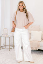 Covering My Bases Jeans, White