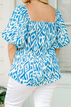 Cozy Love Top, Blue-White
