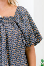 Cozy Love Top, Navy-Orange