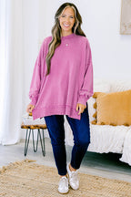 Cozy Pullover, Plum Berry