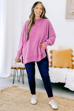 Cozy Pullover, Plum Berry