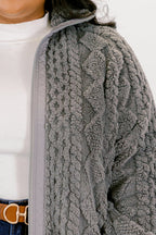 Cozy Up Jacke, Grau