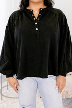 Crimson Sunset Pullover, Black