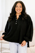 Crimson Sunset Pullover, Black