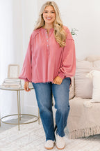 Purpurroter Sonnenuntergang-Pullover, Mauve Rosa