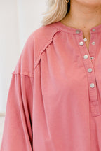 Purpurroter Sonnenuntergang-Pullover, Mauve Rosa