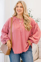 Purpurroter Sonnenuntergang-Pullover, Mauve Rosa