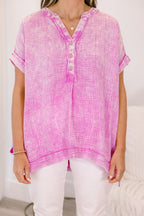Cute And Carefree Top, Bright Mauve