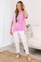 Cute And Carefree Top, Bright Mauve