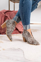 Stay In Step Booties, Leopard