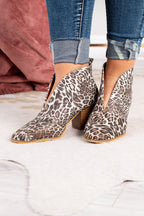 Stay In Step Booties, Leopard