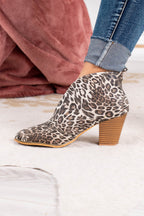 Stay In Step Booties, Leopard