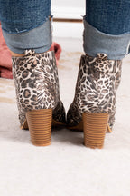 Stay In Step Booties, Leopard