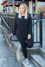 Luxe Leggings, Long Black