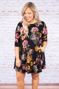 Talk To Ya Later Kleid, Schwarz